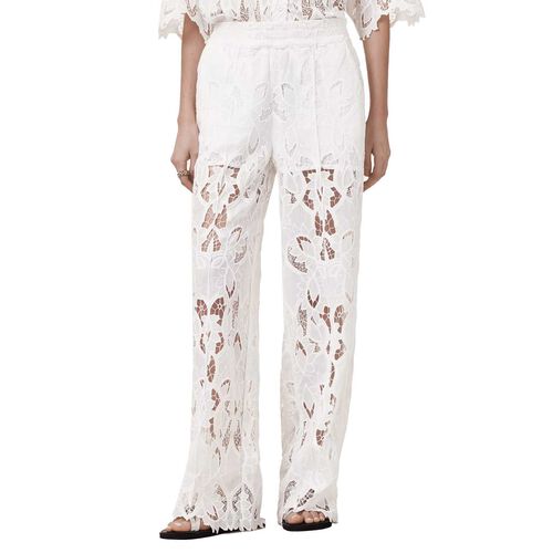 AllSaints Charli Embroidered Straight Fit Trousers